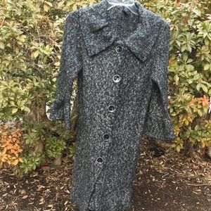 Calvin Klein Charcoal Gray Long Sweater Coat